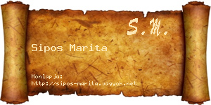 Sipos Marita névjegykártya